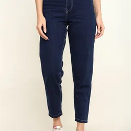 zayla Women Comfort Relaxed Fit High-Rise Stretchable Jeans-picture-19