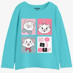 Bonkids Girls Graphic Printed Applique Round Neck Full Sleeves Cotton Casual T-Shirt-picture-15