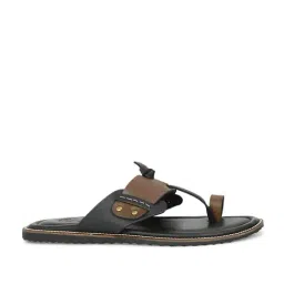 Privo by Inc.5 Men's Strapi Brown & Black Toe Ring Sandals-image-67