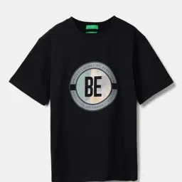 United Colors of Benetton Boys Black Cotton Printed Tshirt-picture-15