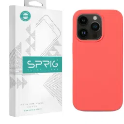 Sprig Liquid Silicone Magnetic Back Cover for APPLE iPhone 15 Pro Max (Red)-picture-36