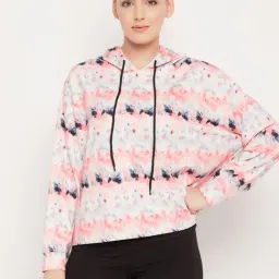 Clovia Pink Sports Hoodie-picture-33