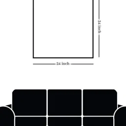 Nestroots Dynamic Black and White Brushstroke White Frame Solid Canvas Wall Painting image 5