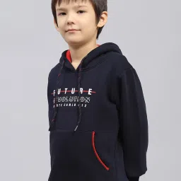 Monte Carlo Boys Navy Blue Cotton Blend Printed Sweatshirt image 5