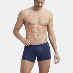 Jockey US60 Men's Super Combed Cotton Elastane Stretch Solid Trunk with Ultrasoft Waistband image 5