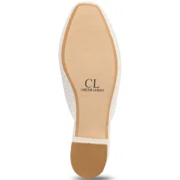 Carlton London Women's White Mule Shoes image 5