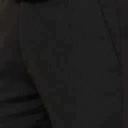 Raymond Brown Slim Fit Striped Trousers image 5