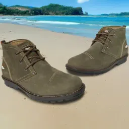 Woodland Men's Olive & Green Boots-picture-18