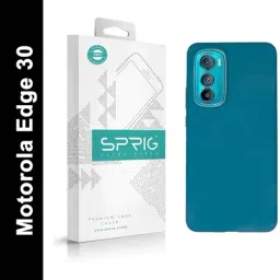 Sprig Liquid Silicone Back Cover for Motorola Edge 30 (Blue)-picture-30