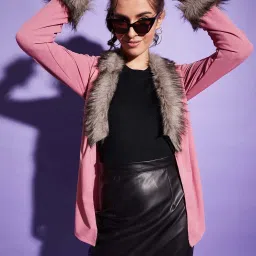 BUYNEWTREND Pink Plain Shrug image 5