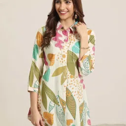 Libas Beige Printed Kurti image 5
