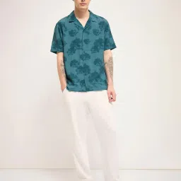 THE BEAR HOUSE Blue Nylon Regular fit Printed Shirts image 5
