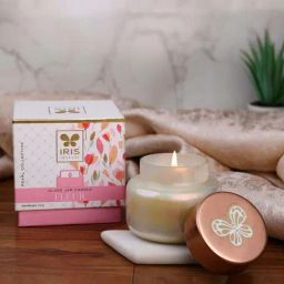 IRIS Pearl Collection White Celeste Apothcary Fleur Fragrance Jar Candle-picture-9