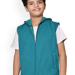 BAESD Boys Fleece Lightweight Open Front Jacket image 2
