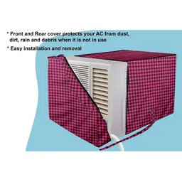 Stylista Magenta Printed Waterproof Air Conditioner Covers image 5