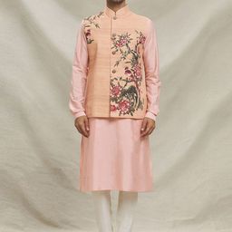 Arihant Rai Sinha Men Regular Thread Work Kurta with Trousers-picture-18
