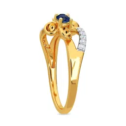 Kisna Diamond & Gold Jewellery Shivanee For Her 14k (585) Diamond & Gold Ring For Women image 5