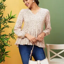 Globus Beige Printed Top-picture-19