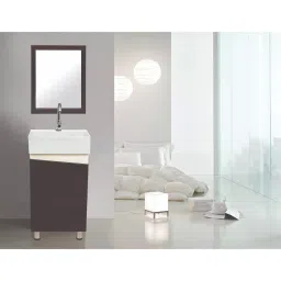 DAZZLE 450x310x830 mm PU Finish Floor Based Vanities Urban Brown, P-1245-Z image 2