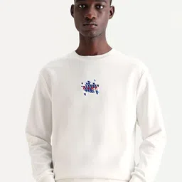 RARE RABBIT RONTA Men Brand Logo Printed Round Neck Sweatshirt-picture-21