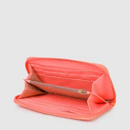 Caprese Women Coral Embellished Zip Around Wallet image 4
