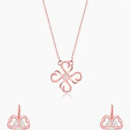 GIVA 925 Sterling Silver Rose Gold Set for Women-picture-46