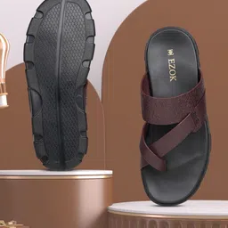 EZOK Men Leather Comfort Sandals-image-78