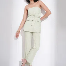 ESPYR By Tokyo Talkies Strapless Neck Top With Trousers Co-Ords-picture-46