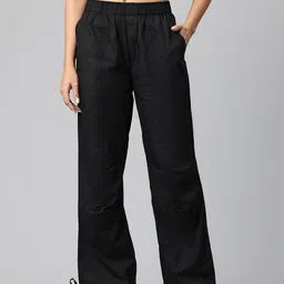 Popnetic Women Loose Fit High-Rise Cargos Trousers-picture-17