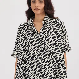 FEMMELLA Women Abstract Print Top-image-52