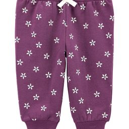 Carter's Floral Fleece Joggers- Purple-picture-3