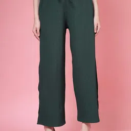 PAUSE SPORT Women Original Flared Wrinkle Free Trousers-picture-12