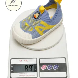 ONYC Mesh & Duck Patch Detailed Shoes - Sky Blue & Yellow image 5