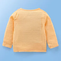 Babyoye 100% Cotton Organic Full Sleeves Jhablas with Side Knot Animal Print - Multicolor image 5