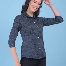Crimsoune Club Navy & White Printed Shirt-picture-29
