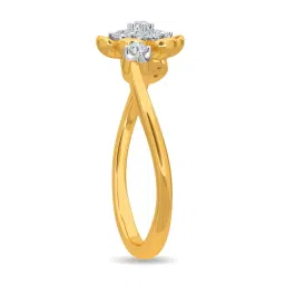 Kisna Diamond & Gold Jewellery Sagee 14k (585) Diamond & Gold Ring For Women image 5