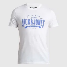 Produkt By Jack & Jones White Slim Fit Printed T-Shirt image 5