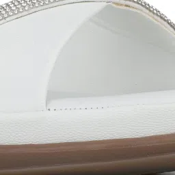 Inc.5 Women's White Ankle Strap Wedges image 5