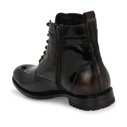 San Frissco Men's Brown Derby Boots image 5