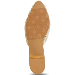 Mochi Women's Beige Mule Shoes image 5