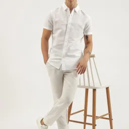 United Colors of Benetton White Slim fit Solid Shirts image 5