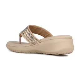 Inc.5 Women's Beige Thong Wedges image 5