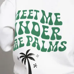 GRIFFEL White Printed Hoodie image 5