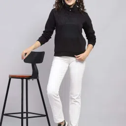 Monte Carlo Black Regular Fit Embellished Sweatshirt image 5