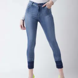 Miss Chase Blue Mid Rise Jeans-image-43