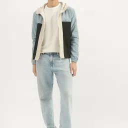 United Colors of Benetton Blue Regular fit Colorblock Jackets image 5