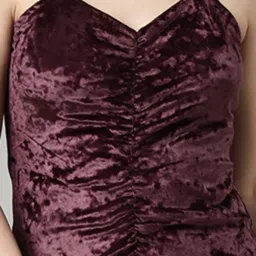 showoffff SHOWOFF Wine Regular Fit Bodycon Dress image 5