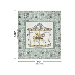 JaipurFabric Green Cotton 180 TC Designer Printed Bedsheet with 2 Pillow Covers image 5