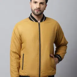 Cantabil Mustard Regular Fit Bomber Jacket-picture-26