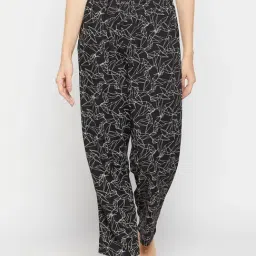 Clovia Black Printed Pyjamas-picture-13